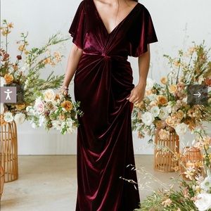 Revelry Burgundy dress size 10